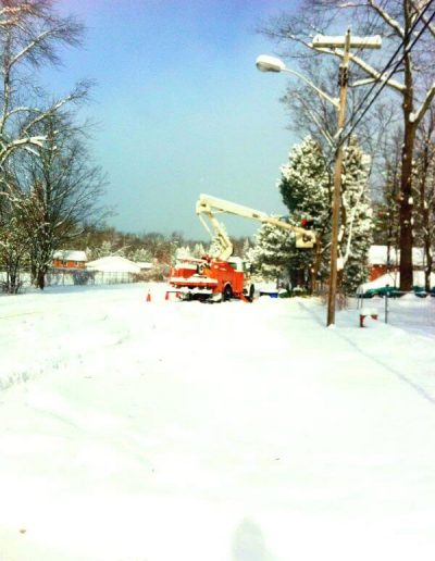 McNamara Powerline Construction Working in the Snow